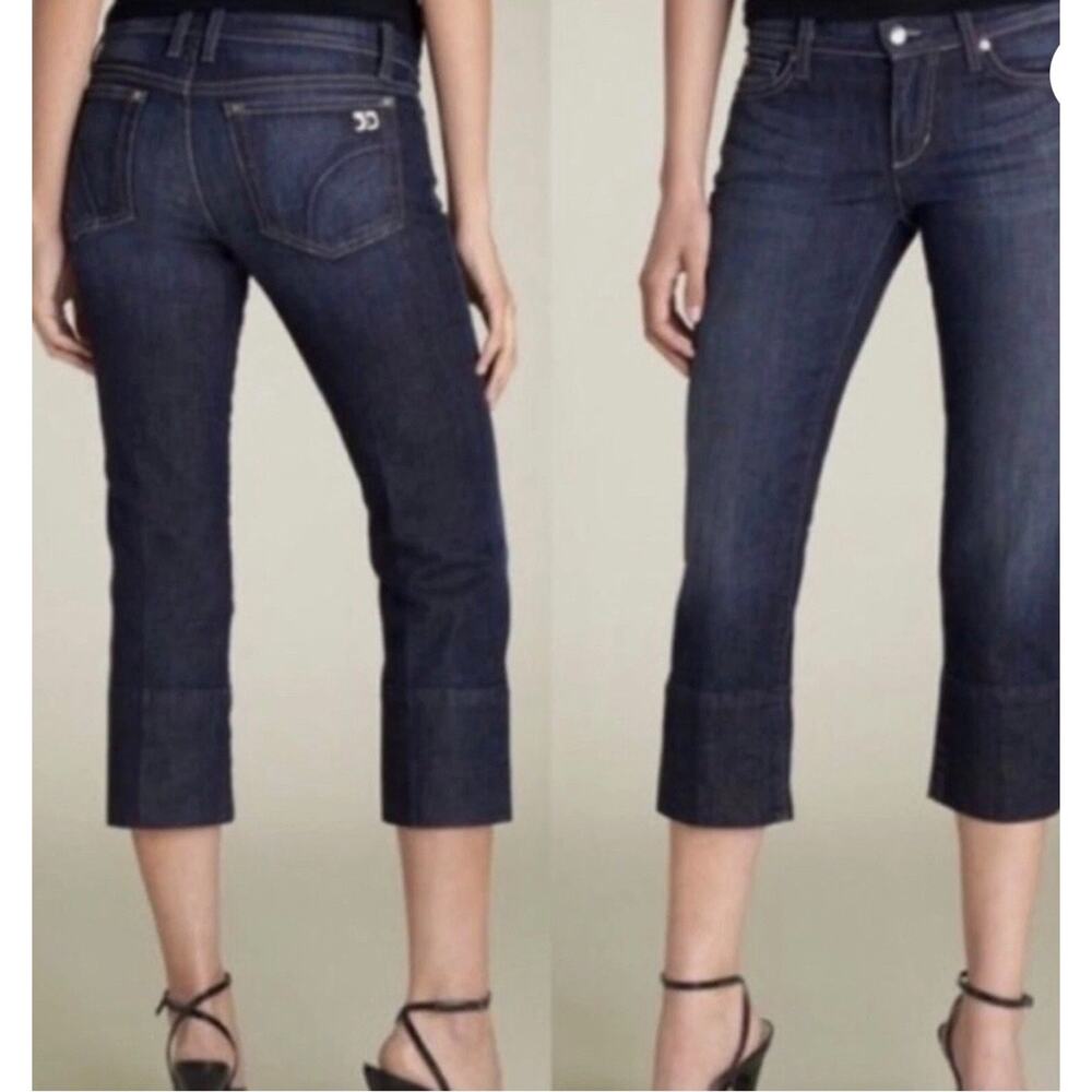 Joe's Womens Jeans Size 29 Socialite Kicker Capri Dark Blue Denim Luella NEW